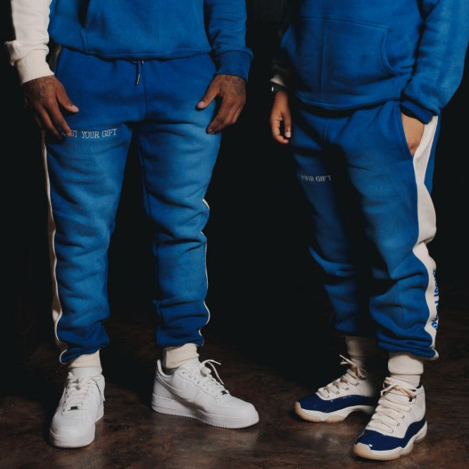 Oversized Heavyweight Joggers - Royal Blue