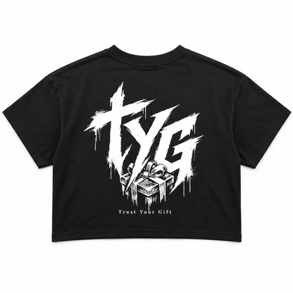 Cropped TYG Tee - Black