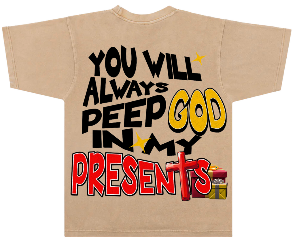 God's Presents Tee - Tan