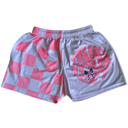 Mesh Shorts - Peach/Tan